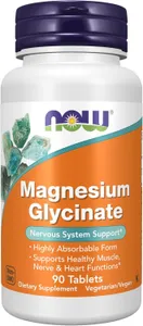NOW Foods, Magnesium Glycinate 100 mg, Highly Absorbable Form, 90 Tablets