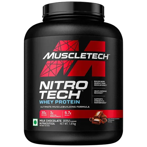 MuscleTech Nitro-Tech Whey Protein - 4lbs - 40 Servings
