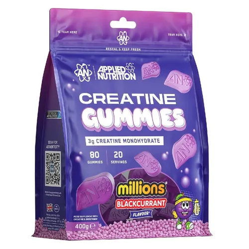 Applied Nutrition Creatine Gummies 3000mg – Creatine Monohydrate, 80 Vegan Gummies, 20 Servings