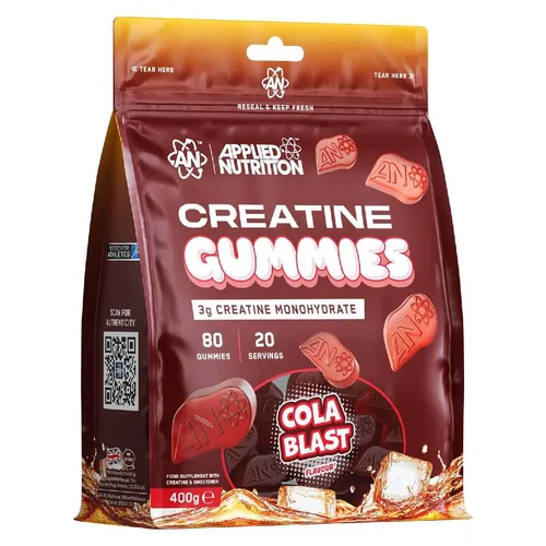 Applied Nutrition Creatine Gummies 3000mg – Creatine Monohydrate, 80 Vegan Gummies, 20 Servings