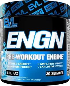 EVL ENGN Intense Pre-Workout Blue Raz - 30 Servings