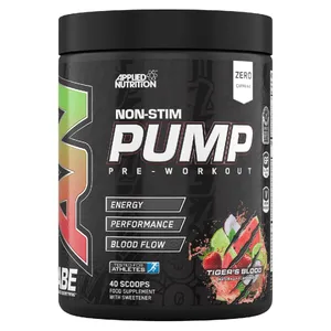 Applied Nutrition Pre Workout ABE Pump Tigers Blood - 40 Scoops Non-Stim Food Supplement