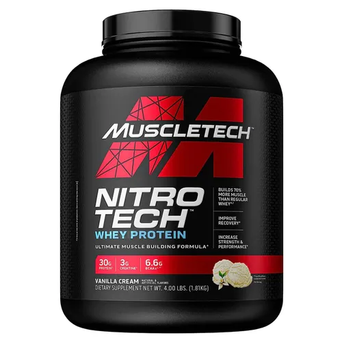 MuscleTech Nitro-Tech Whey Protein - 4lbs - 40 Servings
